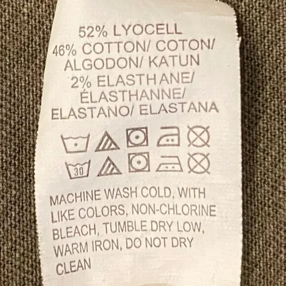 Lucky Brand Jacket Medium Green Cargo Coat Distressed Military Utility - Picture 13 of 16